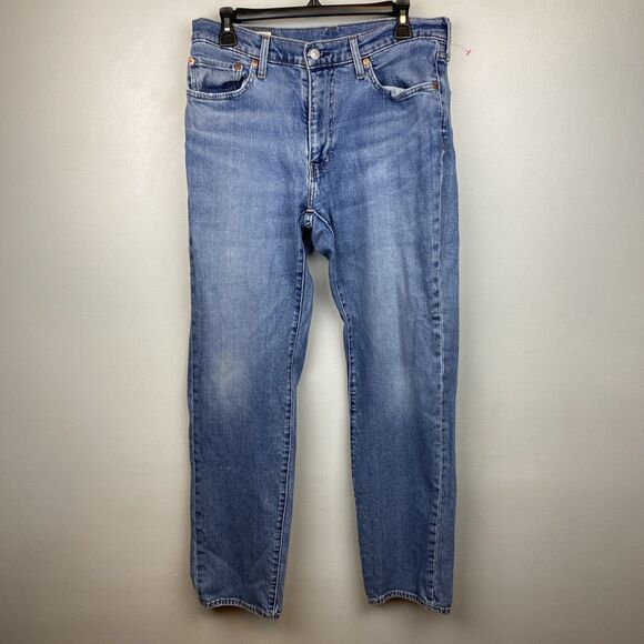 Levis Premium 541 Jeans‎ Mens 33x32 Blue light wash zip athletic taper - Picture 1 of 10